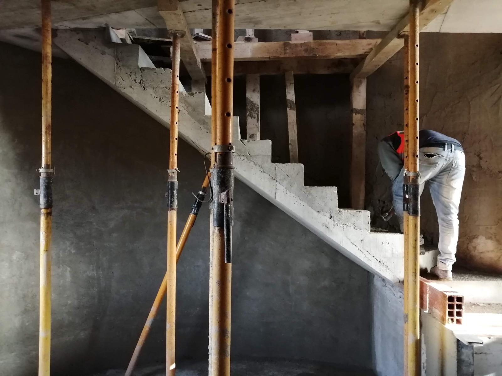 Obra civil · construção de planta circular